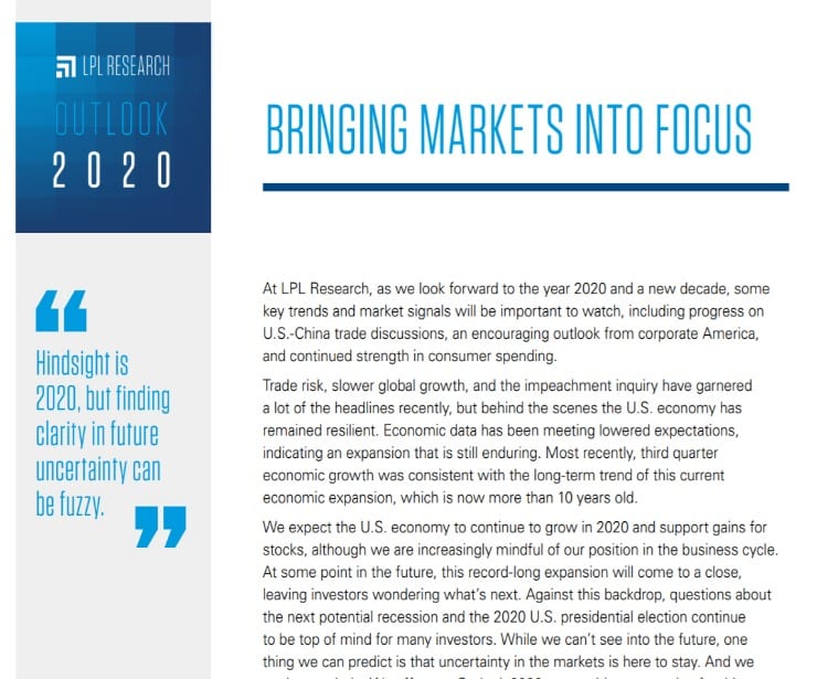 Outlook 2020: Printer-Friendly